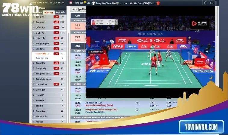 5 lý do nên dừng chân ở 78win để cược cầu lông