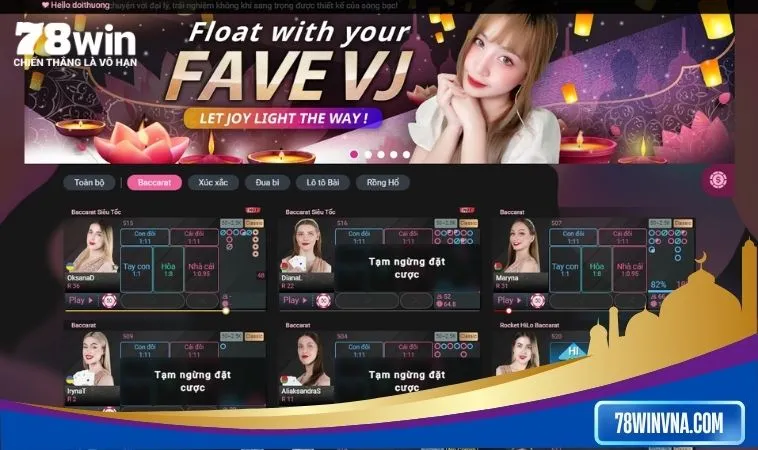 Baccarat 78win - game bài đổi thưởng đẳng cấp Baccarat 78win - game bài đổi thưởng đẳng cấp