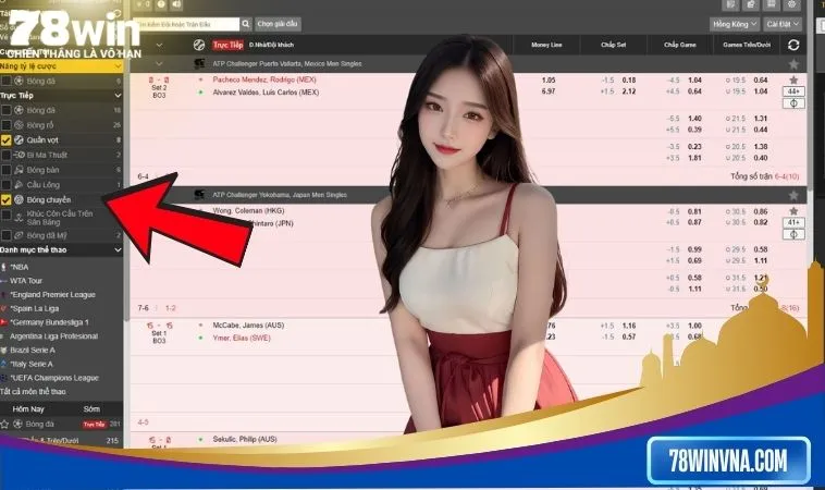 Bóng chuyền 78win - đa dạng dòng cược