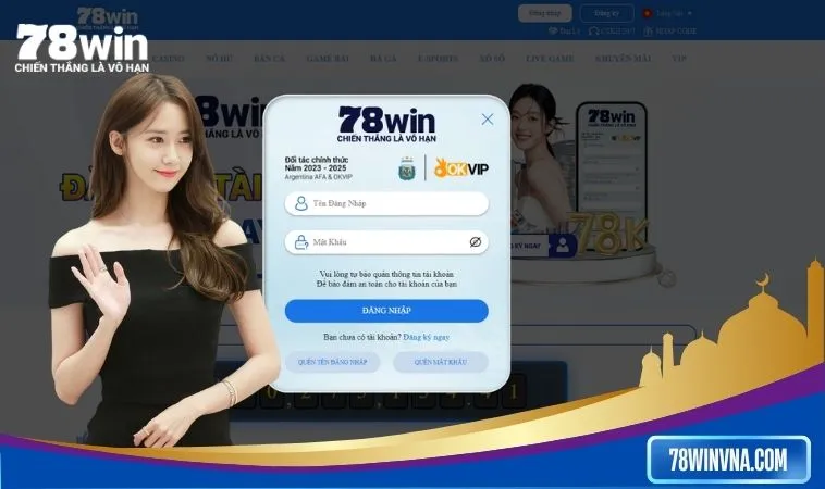 Đăng nhập 78win với 3 bước đơn giản