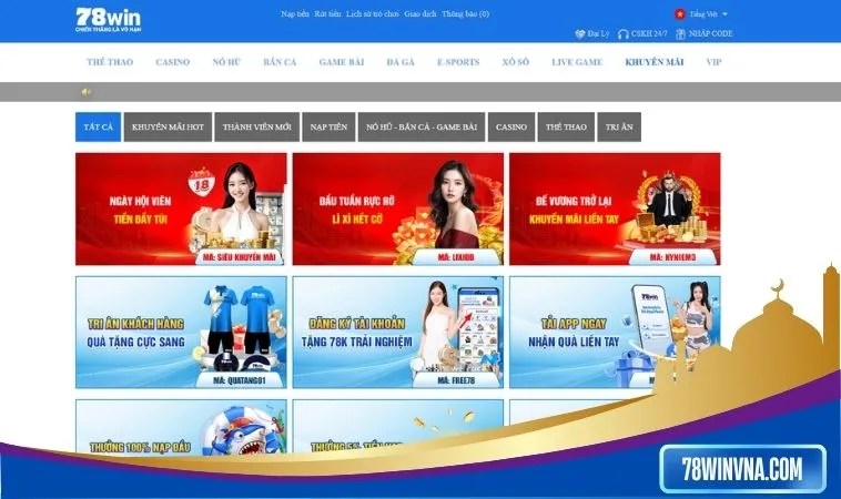 Nhận khuyến mãi 78win siêu đơn giản Nhận khuyến mãi 78win siêu đơn giản