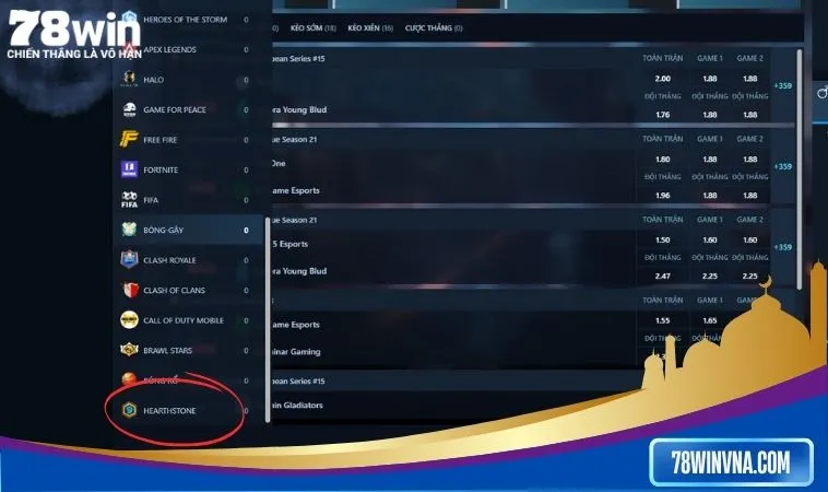 Chiến thuật cần biết để cược Hearth Stone tại 78win Chiến thuật cần biết để cược Hearth Stone tại 78win